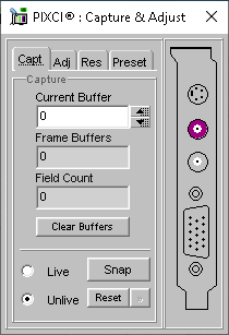 (XCAP Control Panel for the Generic NTSC)