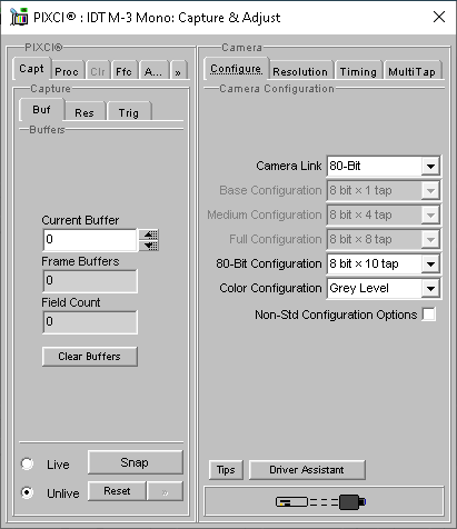 (XCAP Control Panel for the IDT M-3 Mono)