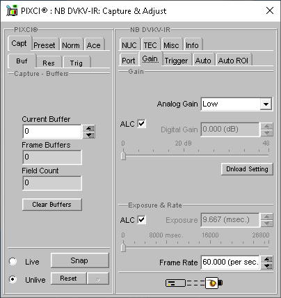 (XCAP Control Panel for the NB DVKV-IR)