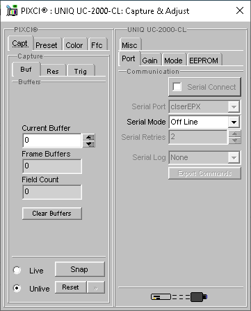 (XCAP Control Panel for the UNIQ UC-2000-CL)