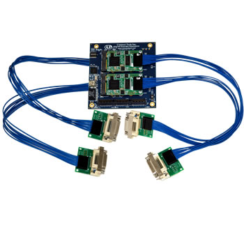 PIXCI® EB1minis with a PCIe/104 Quad Mini-PCIe Adapter